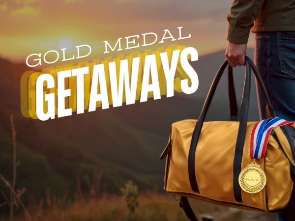 Gold Medal Getaways: weekend escape with a golden prize, adventure, and nature&rsquo;s backdrop.